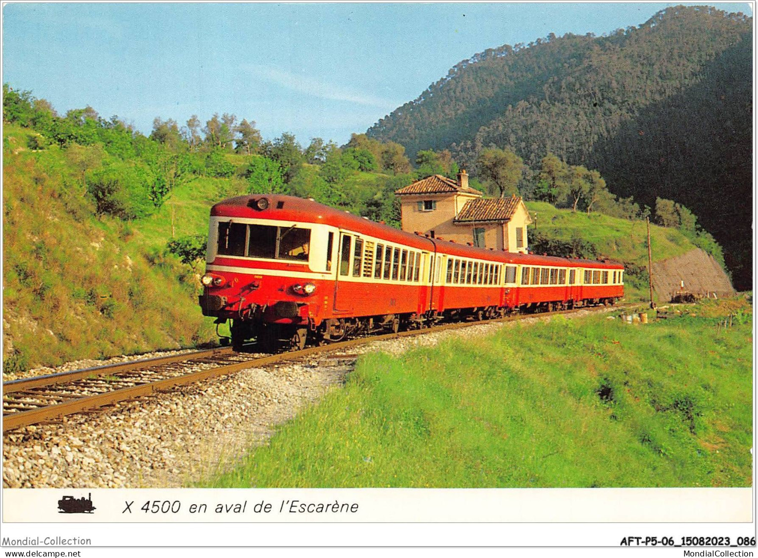 AFTP5-06-0464 - NICE - 4500 En Aval De L'escarène - Treinverkeer - Station