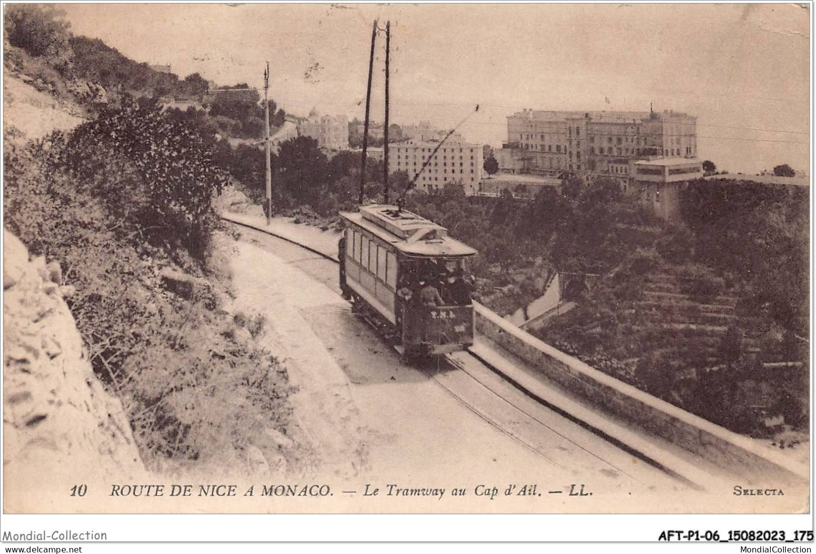 AFTP1-06-0089 - NICE - Route De Nice à Monaco - Tramway Au Cap D'ail - Traffico Stradale – Automobili, Autobus, Tram