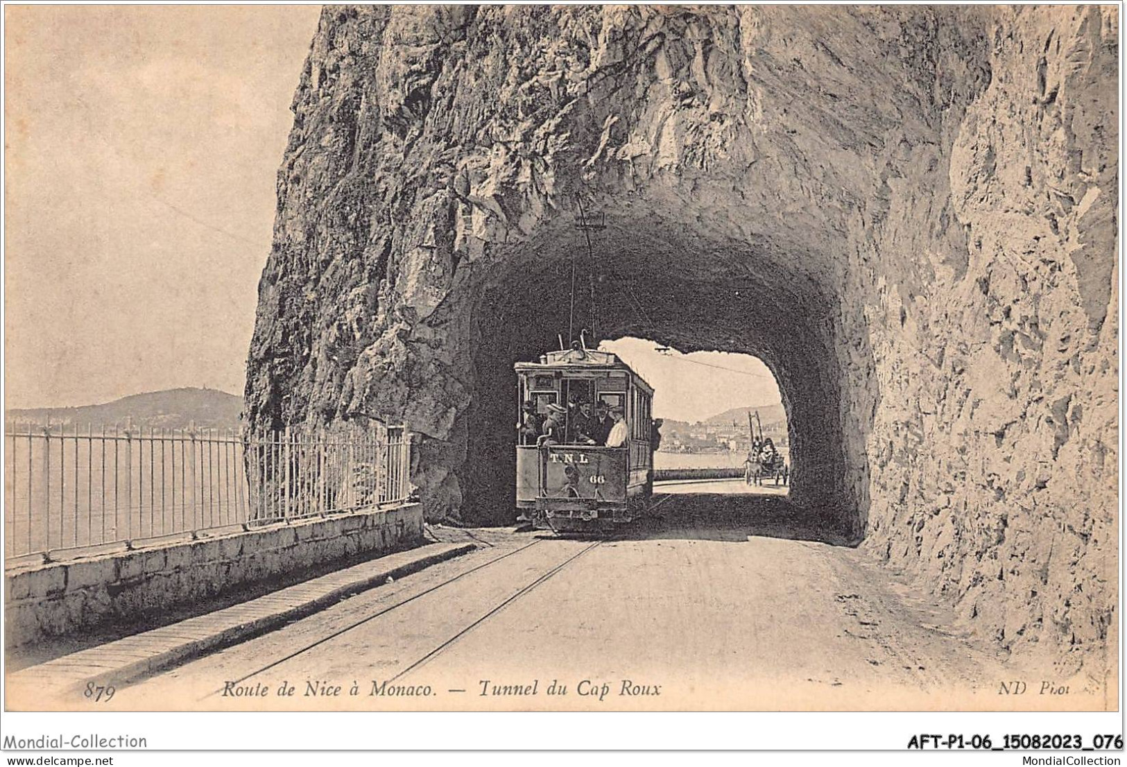 AFTP1-06-0039 - NICE - Route De Nice à Monaco - Tunnel Du Cap Roux - Straßenverkehr - Auto, Bus, Tram