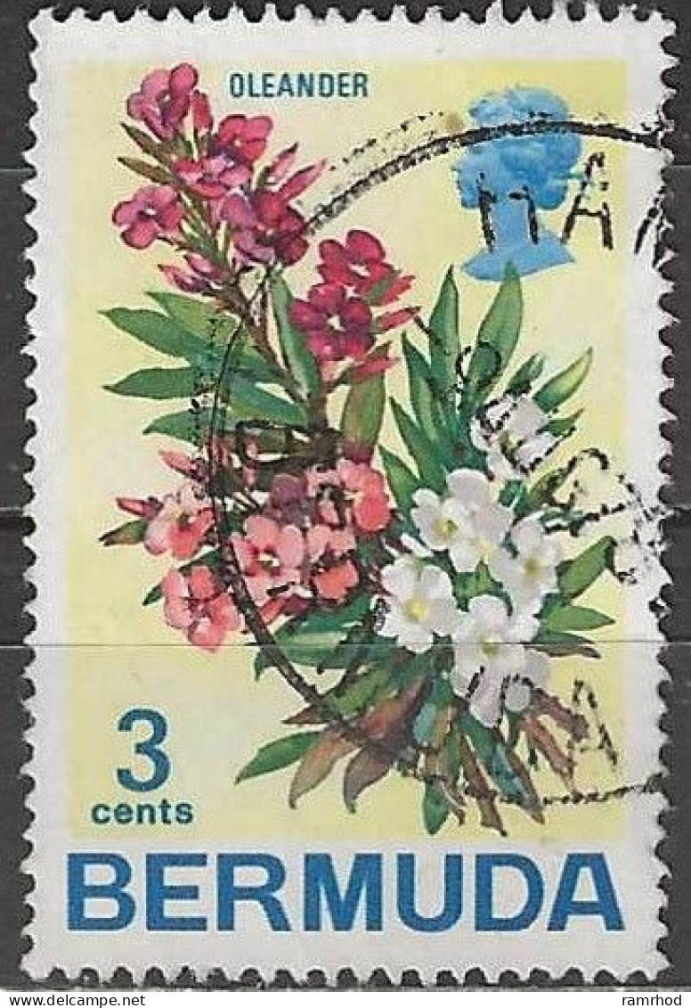 BERMUDA 1970 Flowers - 3c. - Oleander FU - Bermudes