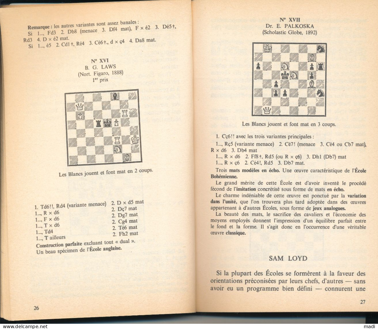 Chess -  150 Problèmes D’Echecs 1977 - Camil Seneca - Sport