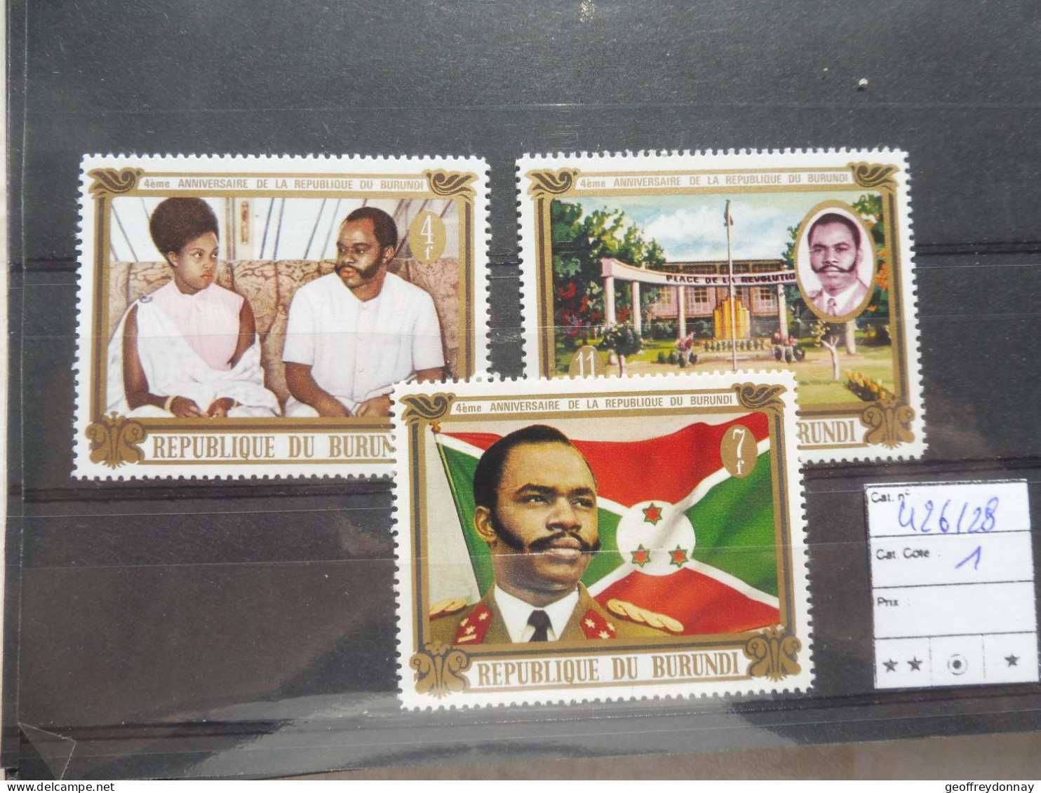 Burundi  426/428 Mnh Neuf **  Perfect Parfait - Nuevos