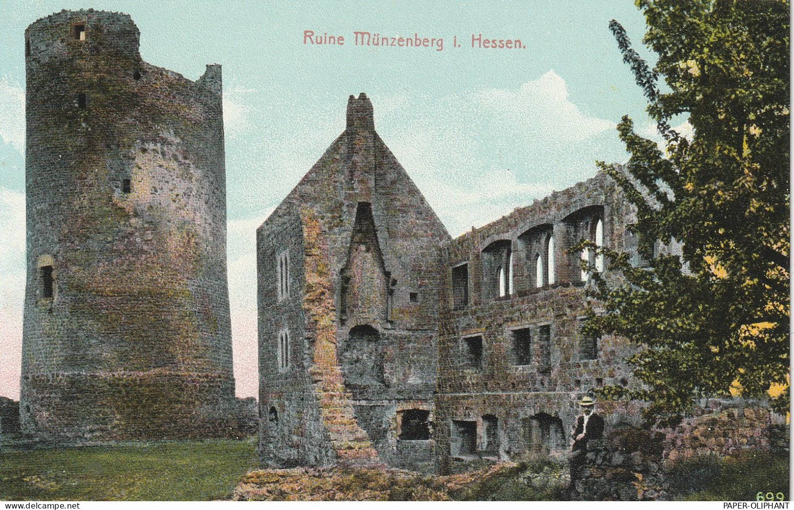 6309 MÜNZENBERG, Ruine, Verlag Klein - Friedberg