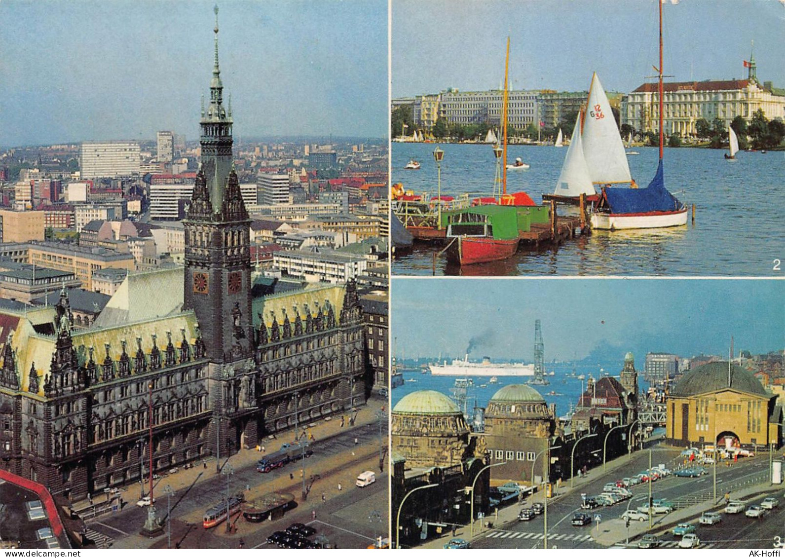 Hamburg - Rathaus, Alster, Hafen - Nord