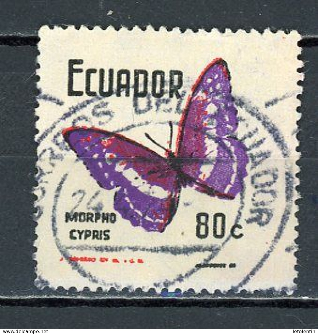 EQUATEUR : PAPILLONS   - N° Yvert 850 Obli. - Equateur