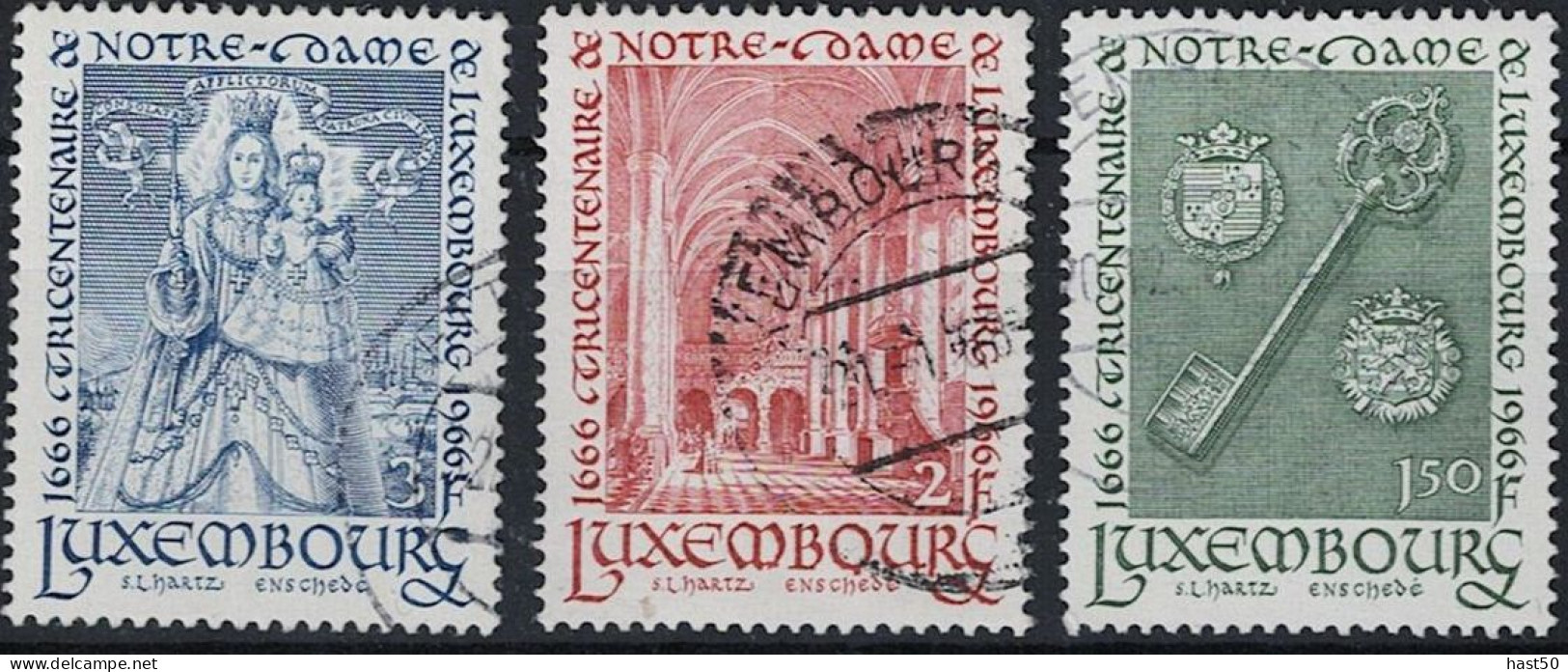 Luxemburg - 300-Jahr-Feier Der Erwählung Der Muttergottes Als Schutzpatronin (MiNr: 729/31) 1966 - Gest Used Obl - Gebruikt