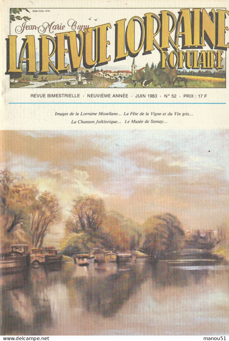 LA REVUE LORRAINE   N° 52 - Juin 1983 - Historia
