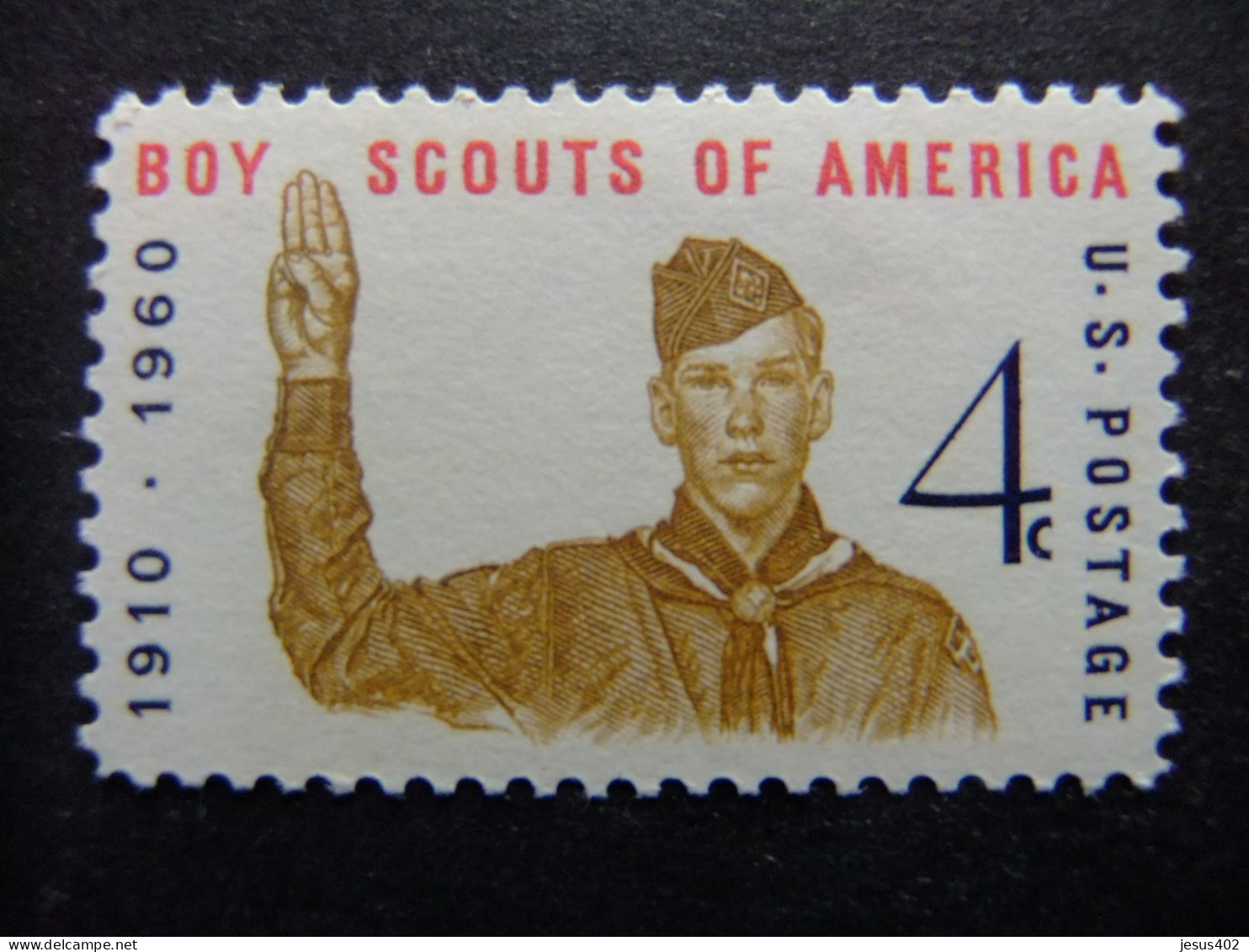 ESTADOS UNIDOS / ETATS-UNIS D'AMERIQUE 1960 / 50 ANIVERSARIO DEL MOVIMIENTO SCOUTS YVERT 679 ** MNH - Nuevos