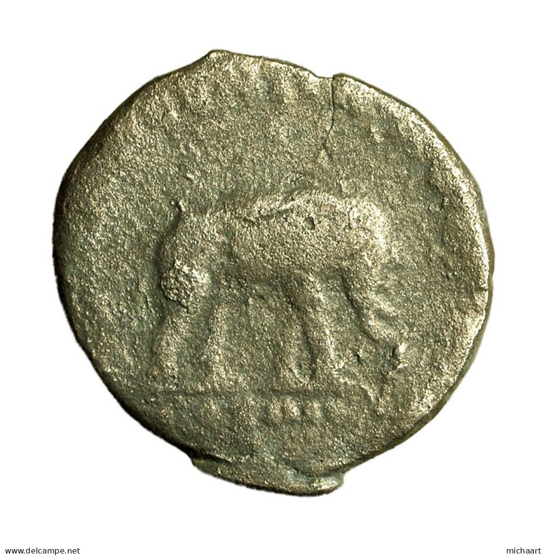 Roman Coin Antoninus Pius AS AE25mm Head / Elephant 04229 - Die Antoninische Dynastie (96 / 192)