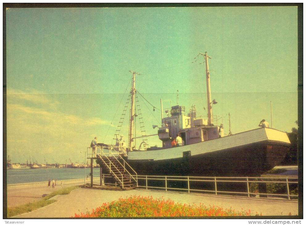 RUSSIA USSR Stamped Stationery Post Card USSR PC 13-495 LITHUANIA Klaipeda Ship - Non Classificati