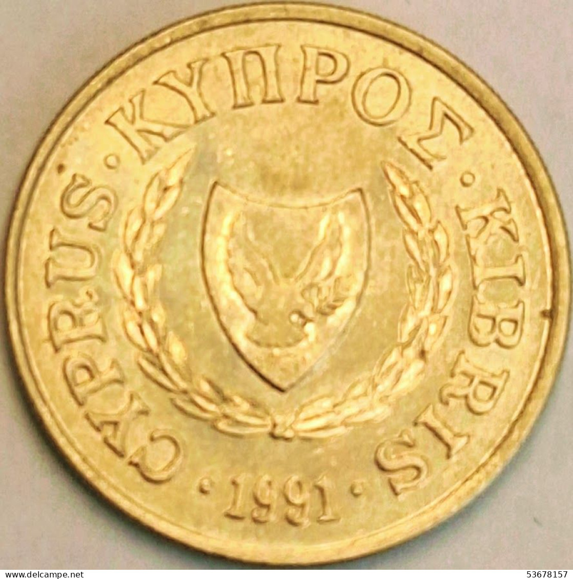 Cyprus - 10 Cents 1991, KM# 56.3 (#3610) - Cyprus