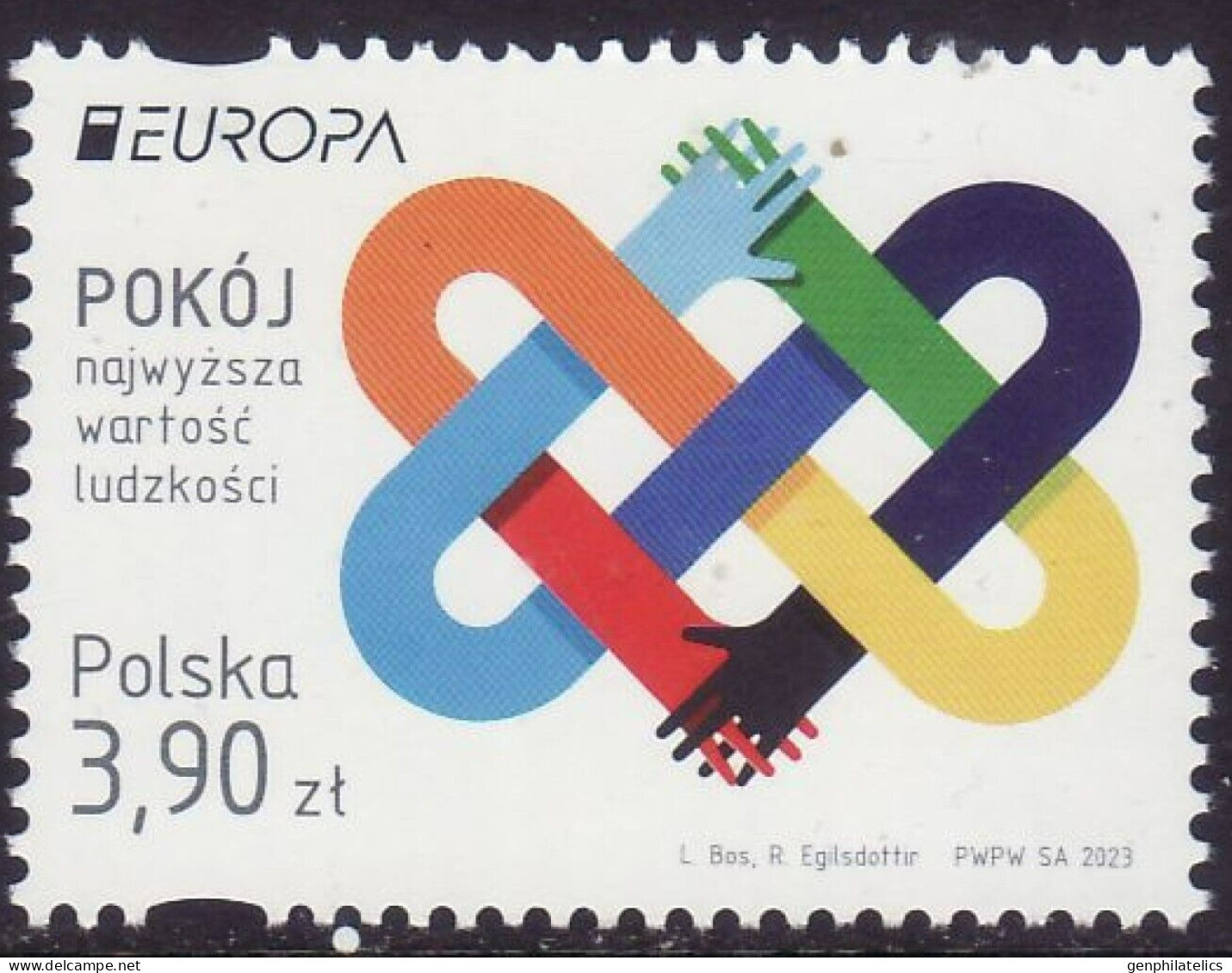 POLAND 2023 Europa CEPT. The Peace - Fine Stamp MNH - Ongebruikt