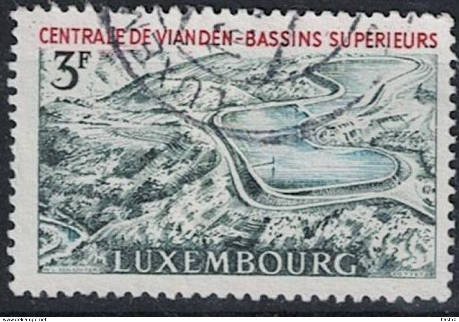 Luxemburg - Inbetriebnahme Des Pumpspeicherwerkes Vianden (MiNr: 693/5) 1964 - Gest Used Obl - Gebraucht