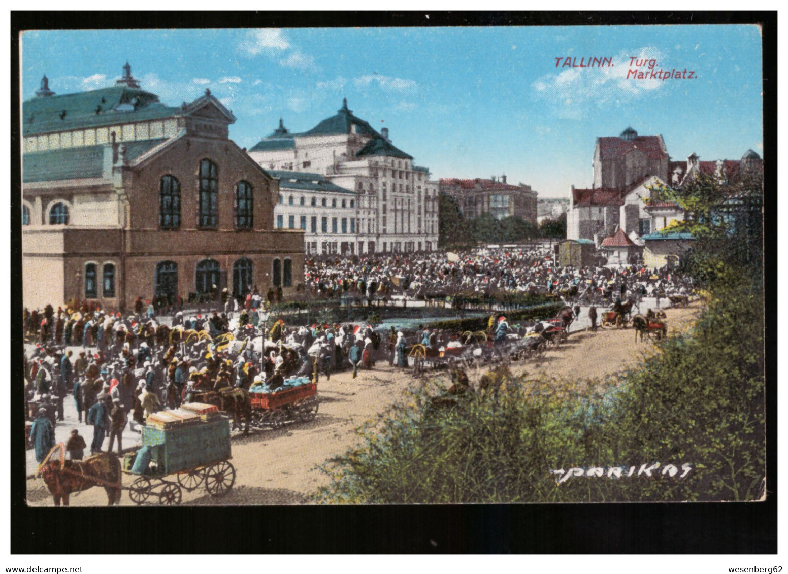 Reval/ Tallinn Marktplatz Ca 1915 - Estland