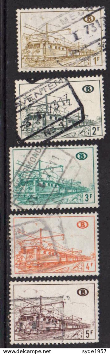 Belgique - Chemin De Fer 1968  -Locomotives - (19 Timbres  Oblitérés)  COB CF278 à CF396 - Oblitérés