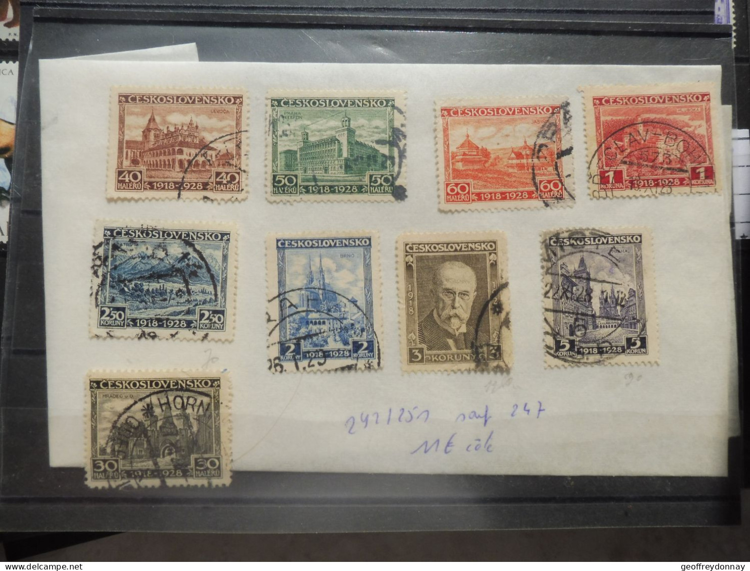 Tchecoslovaquie Ceskoslovensko 242/251 Sauf Zonder 247 Used Oblitéré Gestempelt Perfect Parfait - Used Stamps