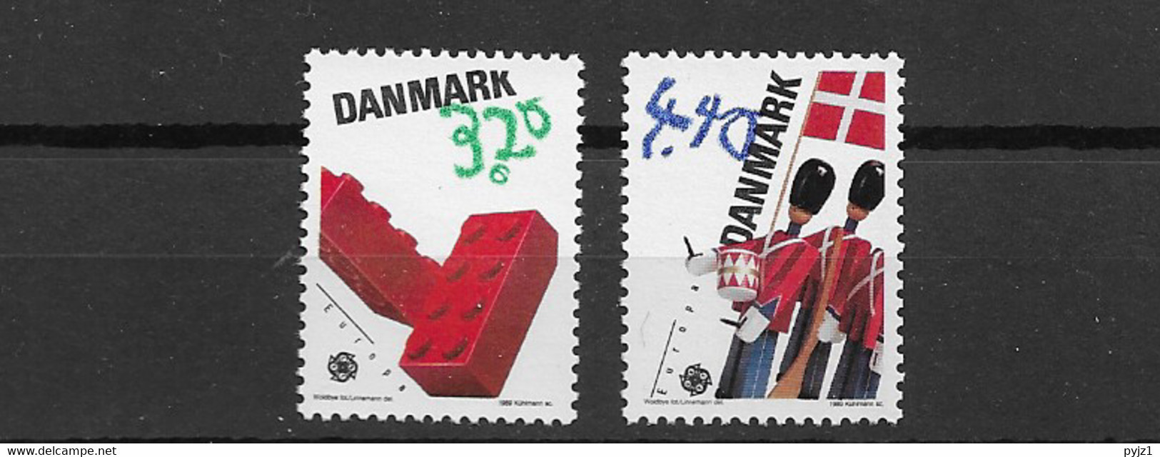 1989 MNH Danmark, Michel 950-51 Postfris** - Neufs