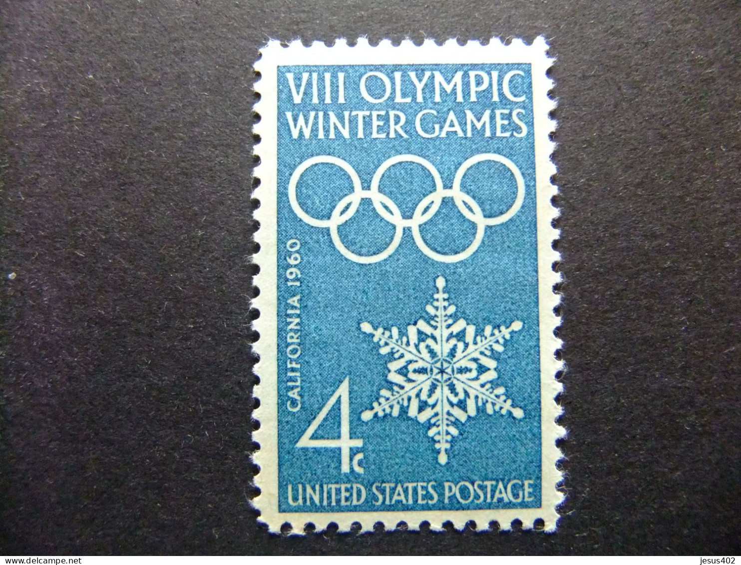 ESTADOS UNIDOS / ETATS-UNIS D'AMERIQUE 1960 /JUEGOS DE INVIERNO EN SQUAW VALLEY YVERT 680 ** MNH - Ongebruikt