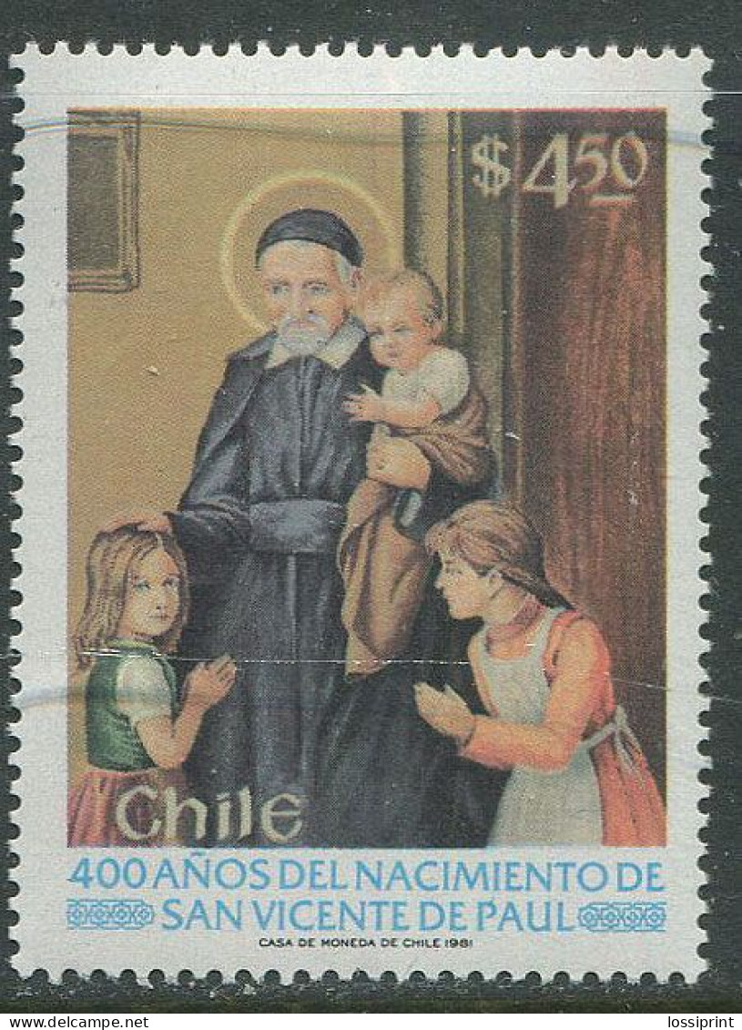 Chile:Unused Stamp 400 Years San Vincente De Paul, 1981, MNH - Religion