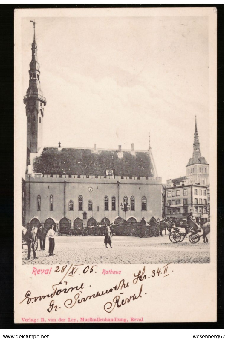 Reval/ Tallinn Rathaus 1905 - Estland