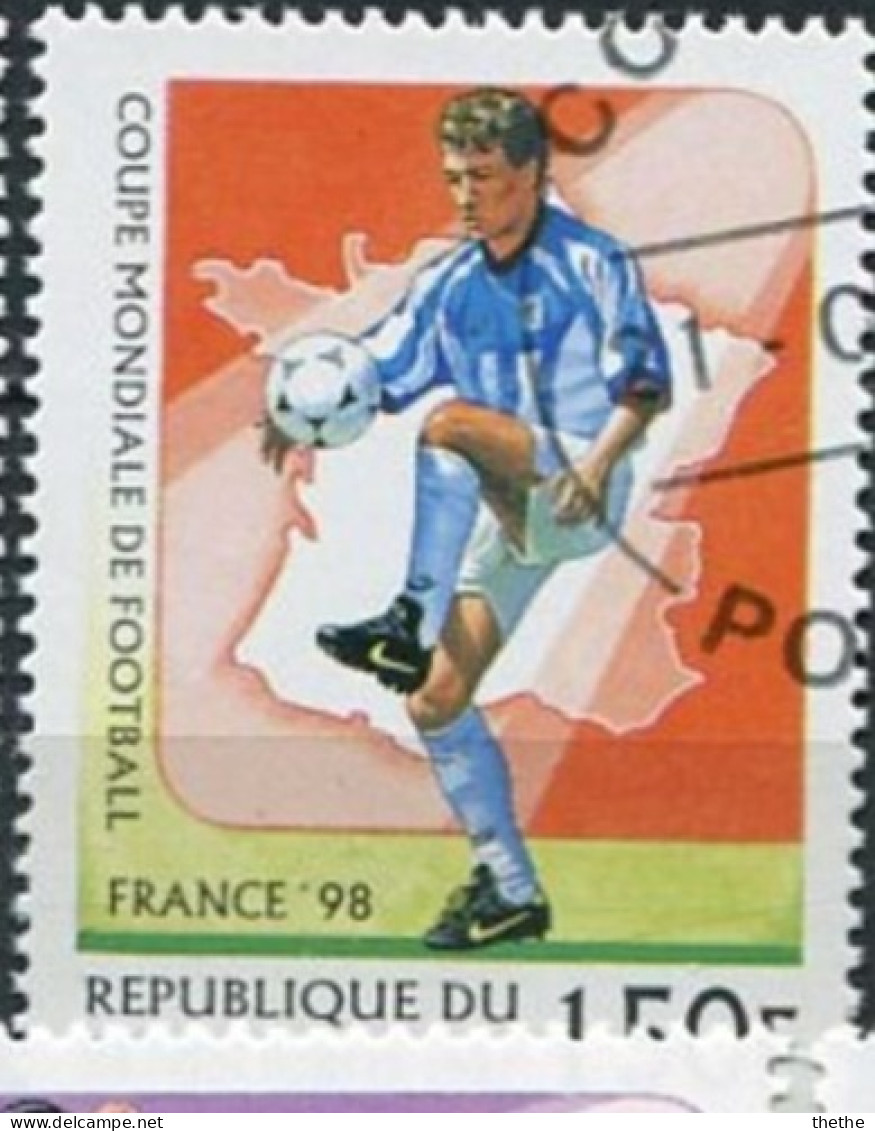 BENIN - Joueur De Football Et Carte De France - 1998 – Frankreich