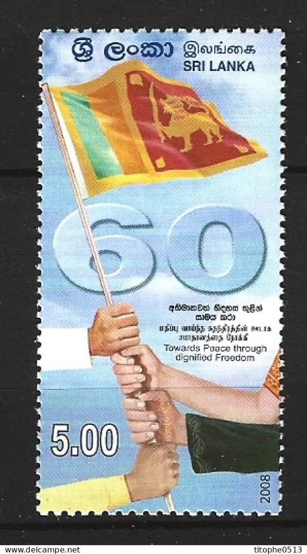 SRI LANKA. N°1639 De 2008. Drapeau National. - Francobolli