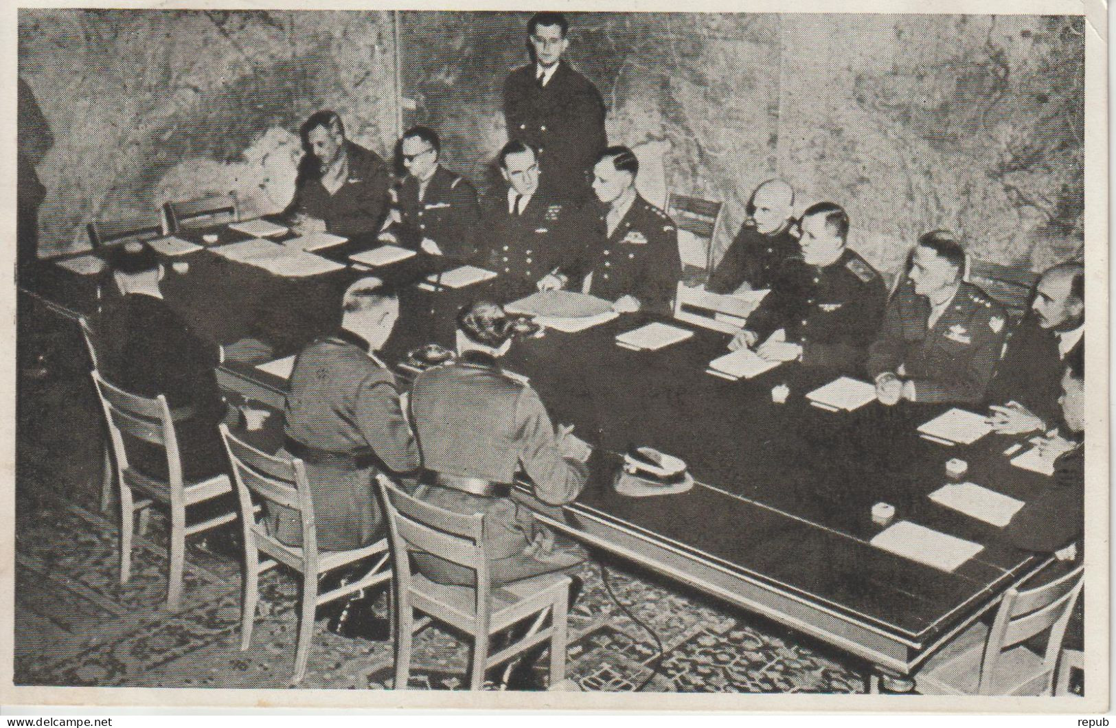 France 1945 Salle De La Capitulation Reims Juil 1945 - Cachets Commémoratifs