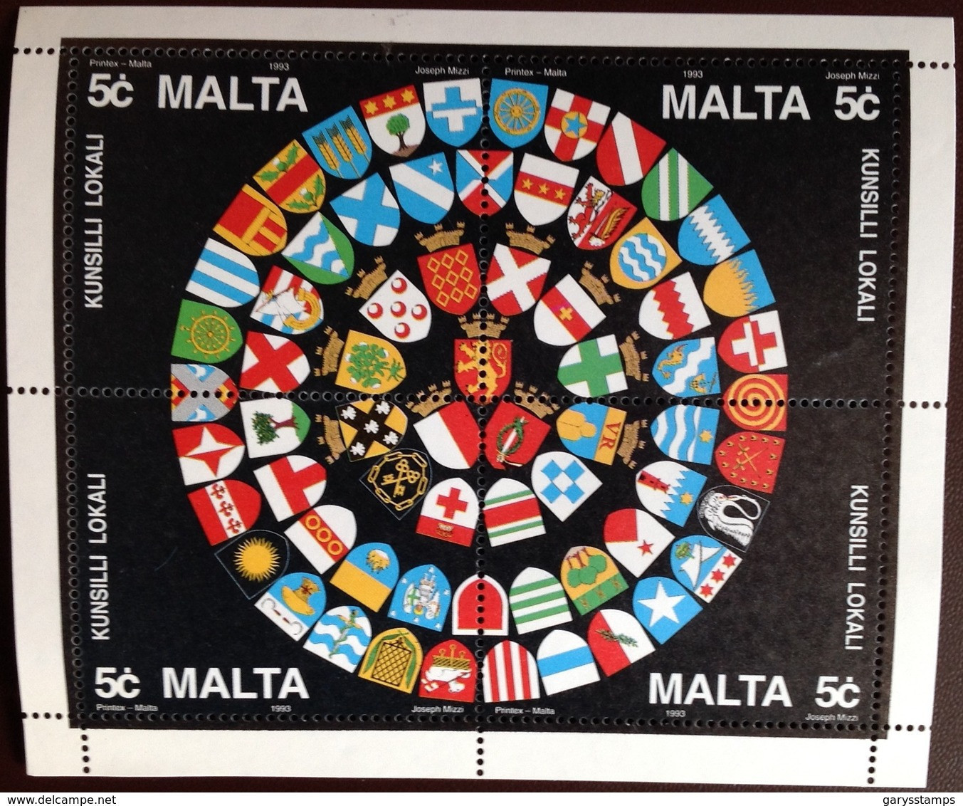 Malta 1993 Community Councils Minisheet MNH - Malte