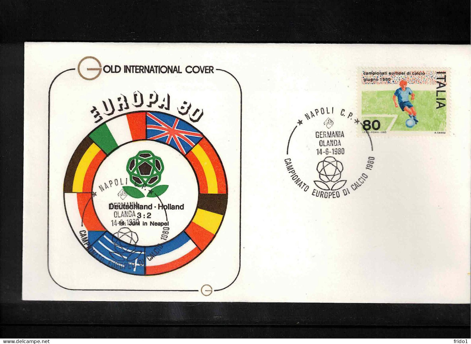 Italy 1980 European Football Championship Italy  - Football Match Germany - Netherlands Interesting Cover - UEFA European Championship