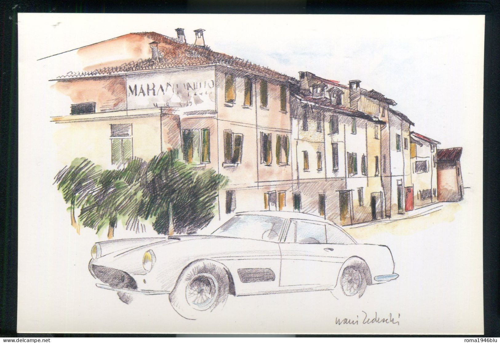 FERRARI 50 ANNI A MARANELLO  CARTOLINA - Collezioni E Lotti