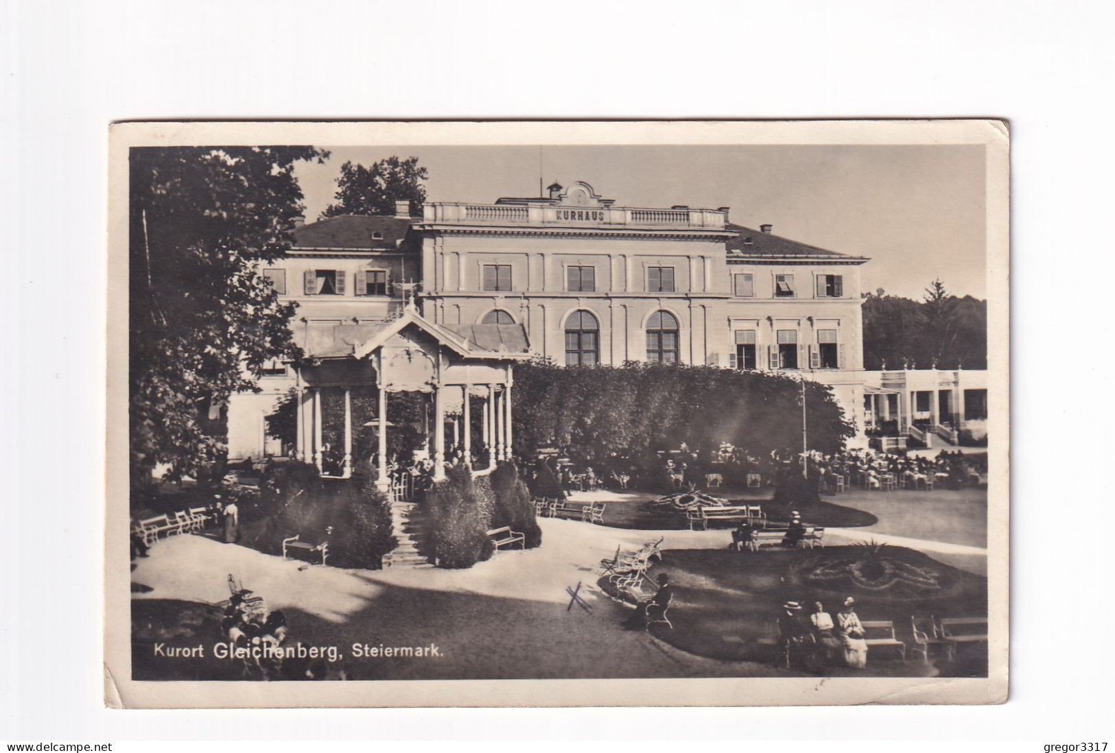 E5289)  Kurort GLEICHENBERG - Steiermark  FOTO AK - Park Gäste Kurhaus 31.07.1926 - Bad Gleichenberg