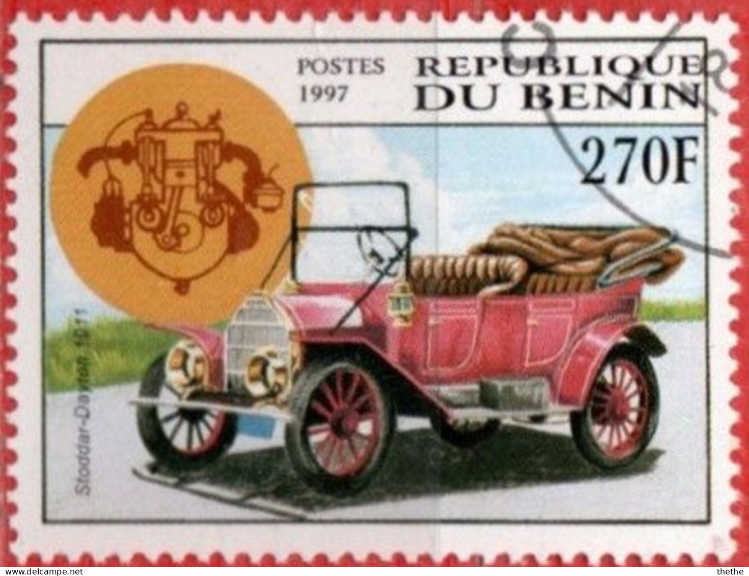 BENIN - Voitures Anciennes : Stoddar-Dayton, 1911 - Auto's