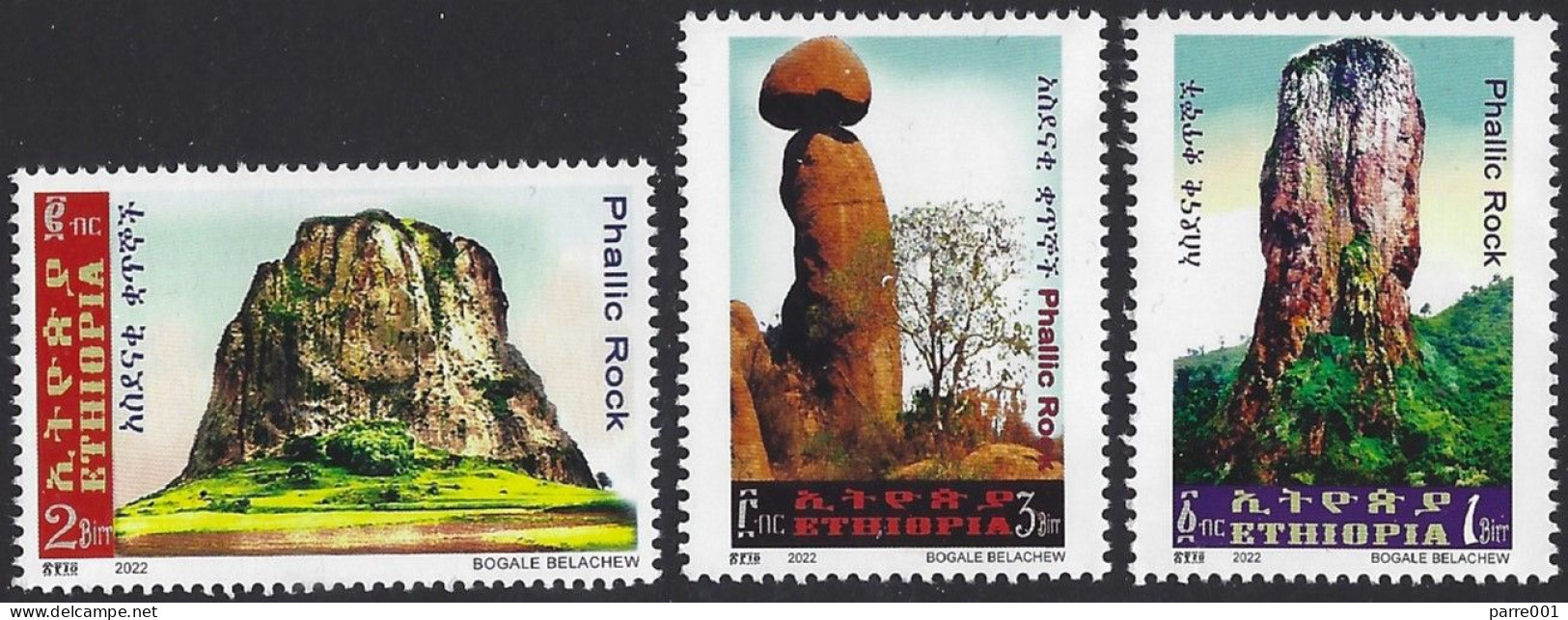 Ethiopia 2022 Phallic Rock Gondar "God's Finger" Volcanic Core Rock At Babile Mint - Ethiopia