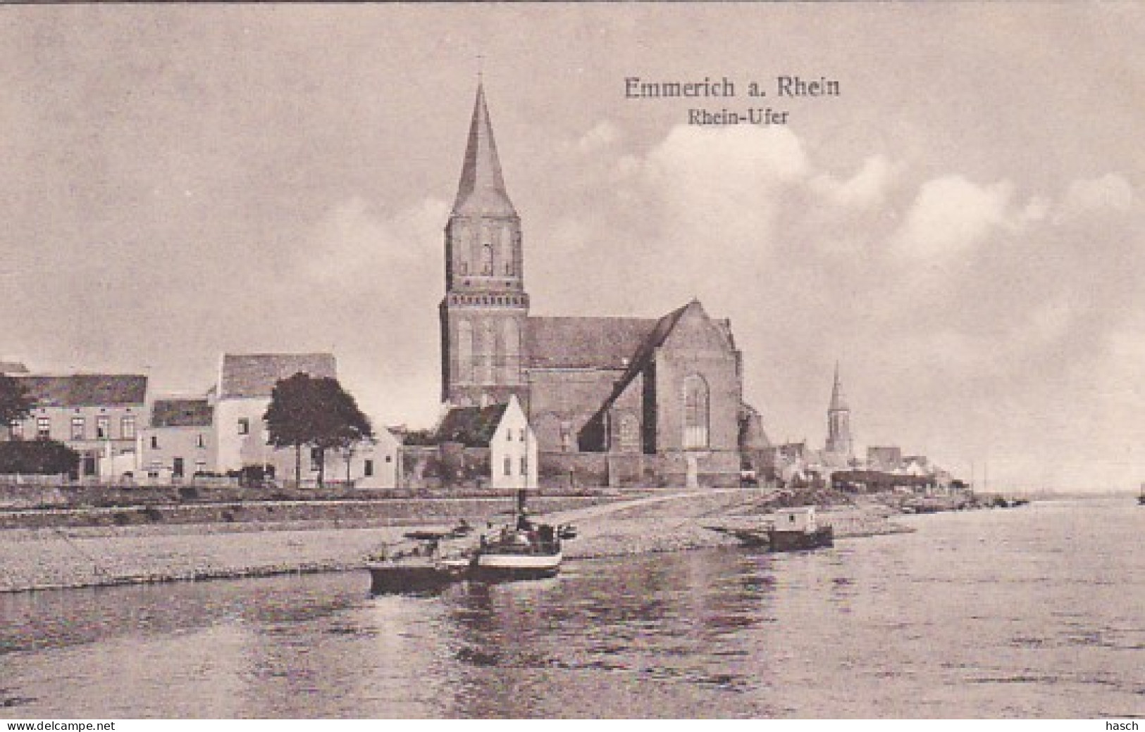 2791	91	Emmerich Am Rhein, Rhein Ufer (Linker Seite Kleines Risschen, Sehen Rückseite) - Emmerich