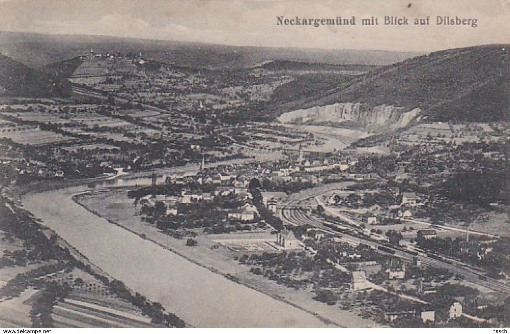 2791	109	Neckargemünd Mit Blick Auf Dilsberg 1922 (Sehr Kleine Falten Im Ecken) - Neckargemünd