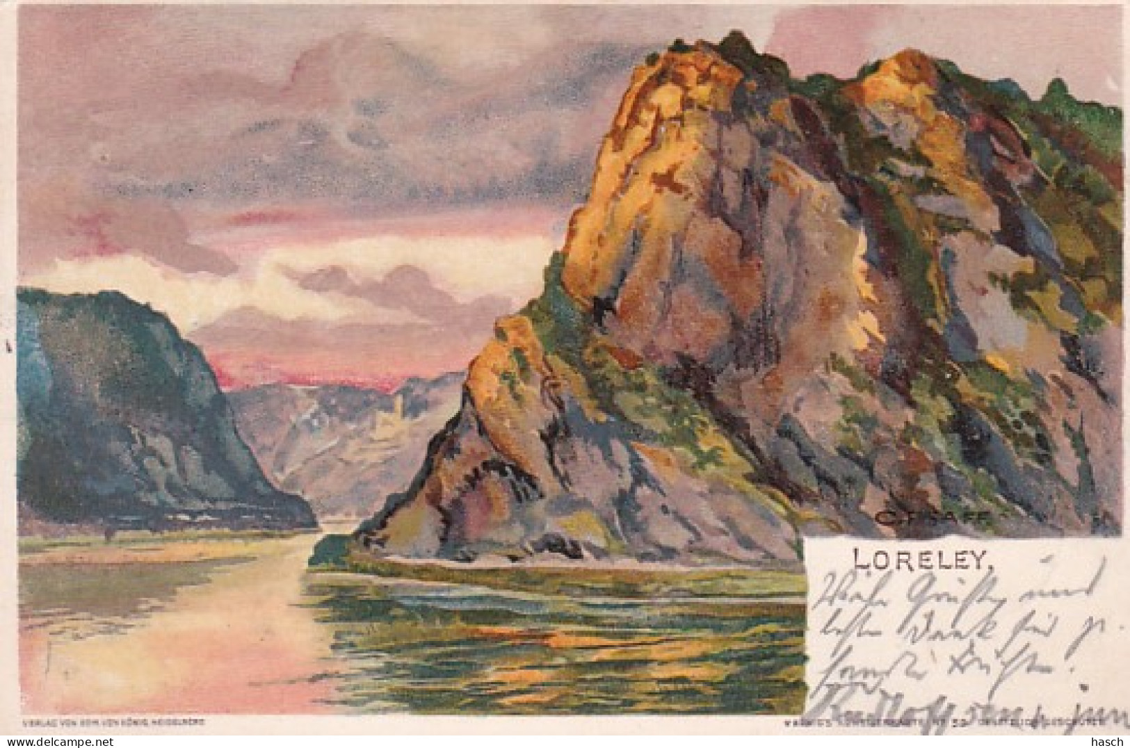 2791	141	Loreley, (Briefmarke Der Post 1900) Minuscule Falten Im Ecken) - Loreley