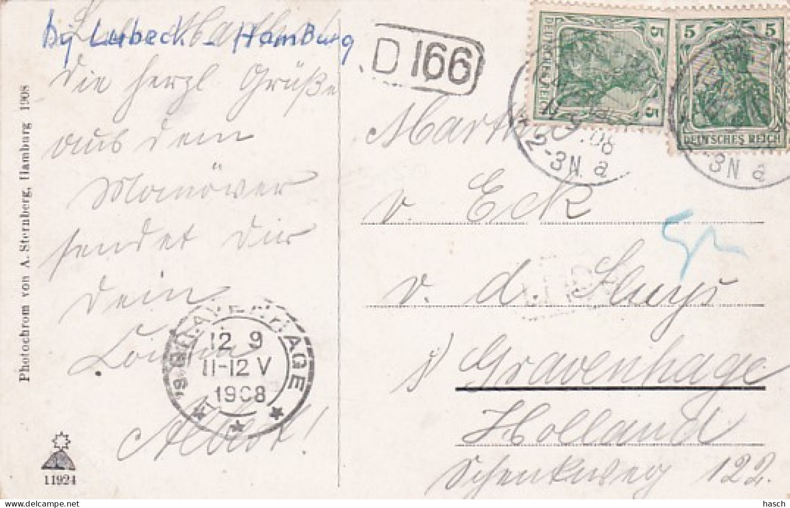 2791	166	Ratzeburg, Dom (Briefmarke Der Post 1908) (Sehr Kleine Falten Im Ecken) - Ratzeburg