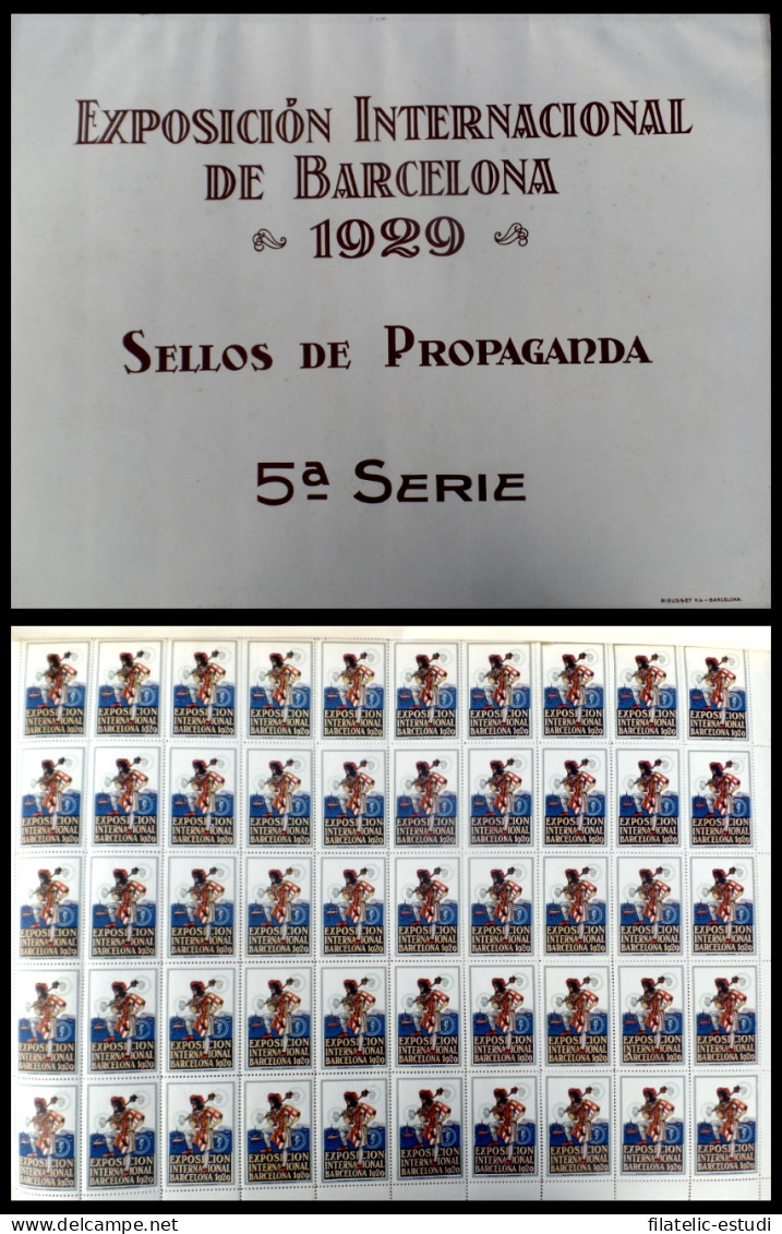 Exposición Internacional Barcelona 1929 Sellos De Propaganda 5ª Serie - Barcelona