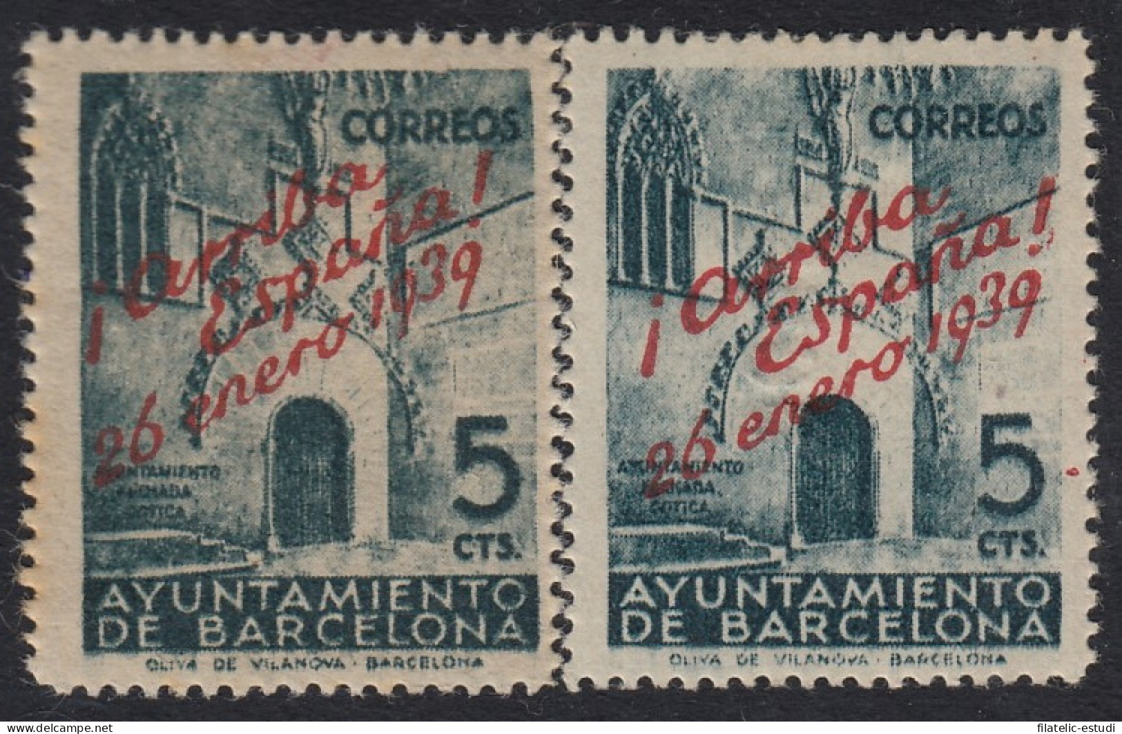 Barcelona 21/22 1939 Ayuntamiento De Barcelona MNH - Barcelona