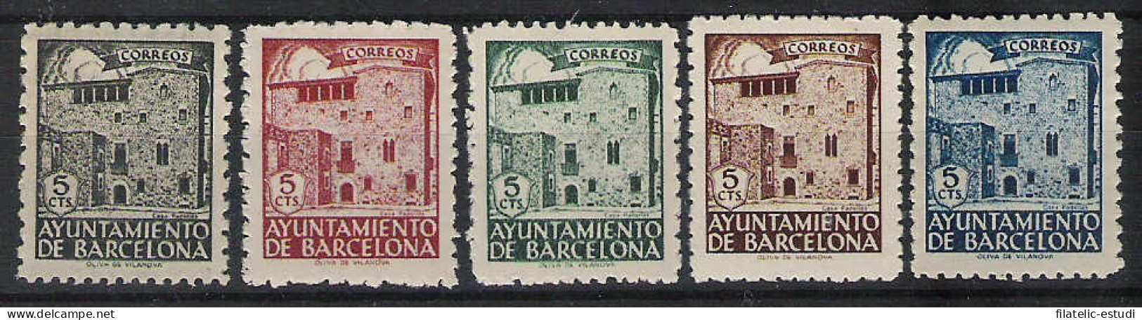 Barcelona 42/46 1943 Casa Padellas MNH - Barcellona