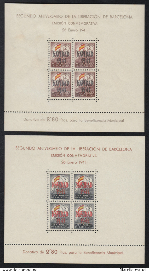 Barcelona 31/32 1941 Navidad MNH - Barcelone