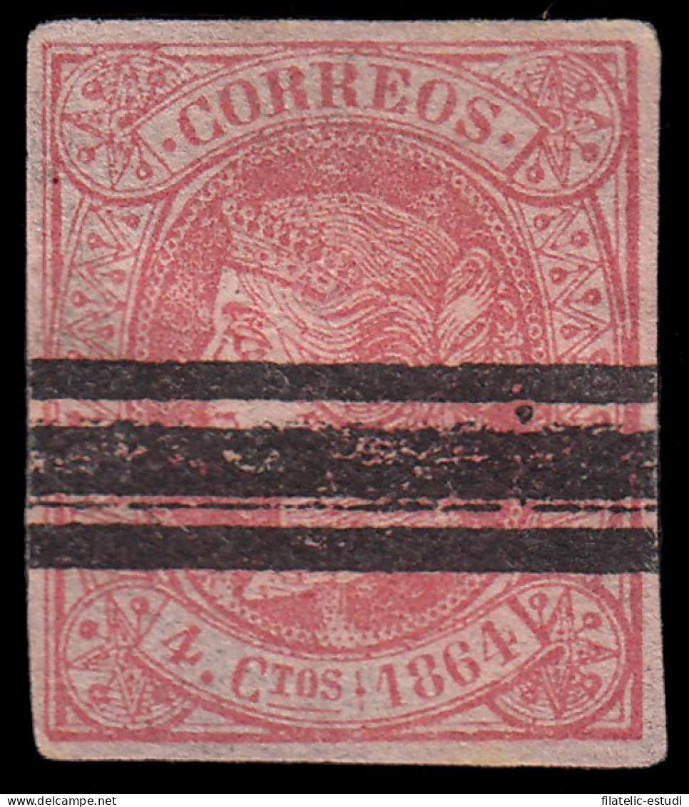 España Spain Barrados 64 1864 Isabel II - Other & Unclassified