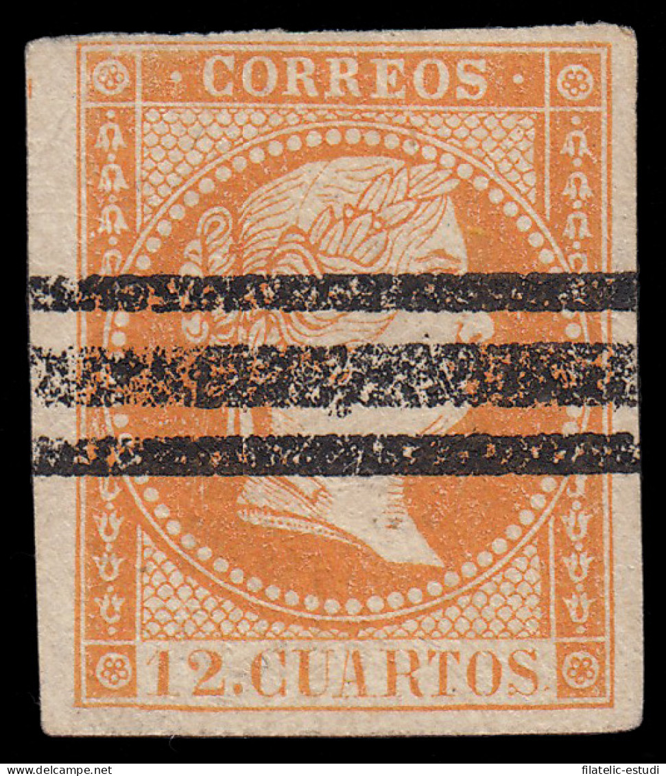 España Spain Barrados NE1S 1856-59 Isabel II - Altri & Non Classificati