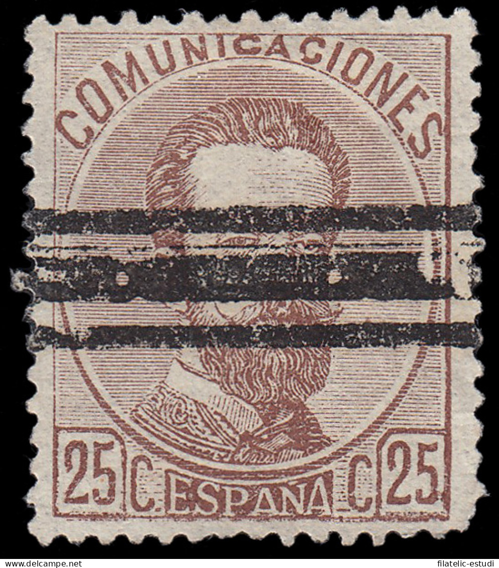 España Spain Barrados 124 1872-73 Reinado De Amadeo I - Altri & Non Classificati