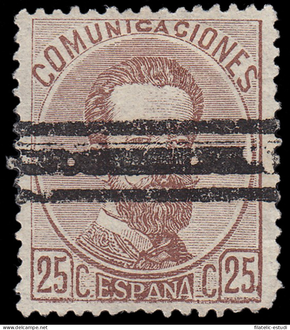 España Spain Barrados 124 1872-73 Reinado De Amadeo I - Other & Unclassified