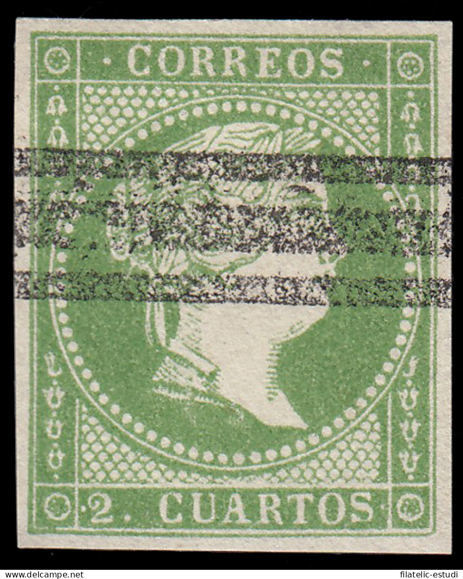 España Spain Barrados 47 1856-59 Isabel II - Otros & Sin Clasificación