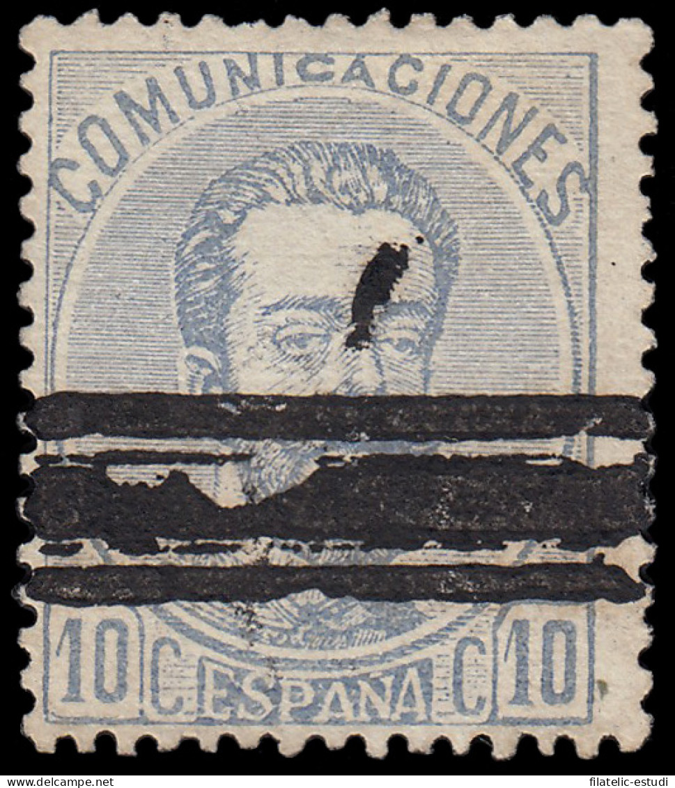 España Spain Barrados 121 1872-73 10 Ctvs Comunicaciones - Sonstige & Ohne Zuordnung