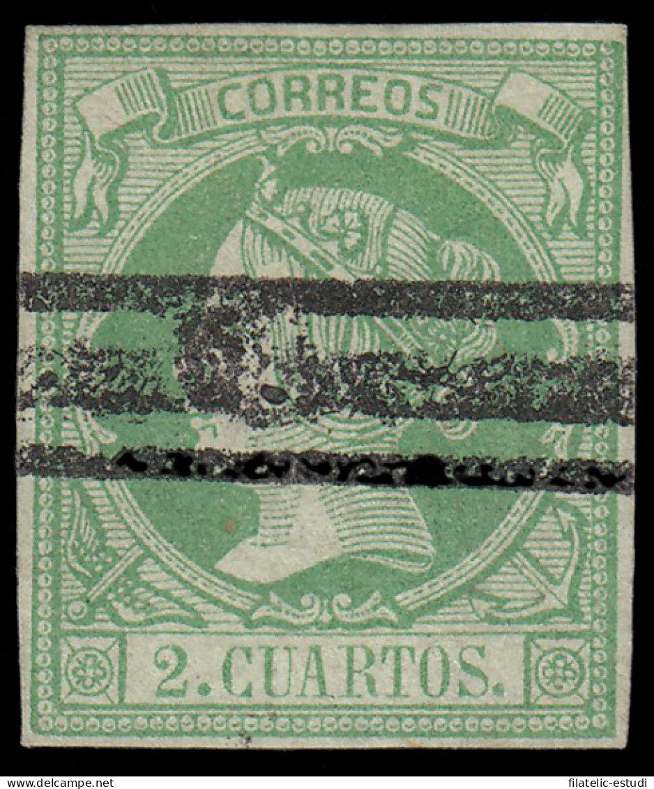 España Spain Barrados 51 1860-61 Isabel II - Other & Unclassified