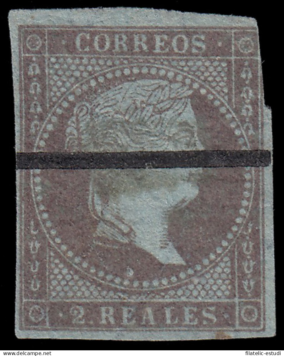 España Spain Barrados 42 1855 2 Reales Isabel II - Other & Unclassified