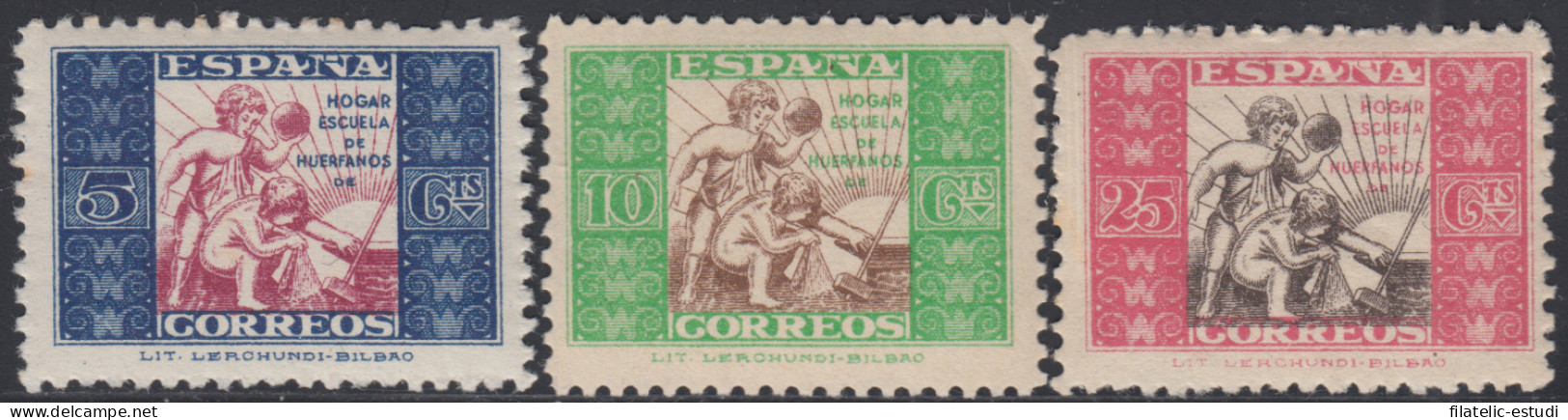 España Spain Beneficencia Huérfanos Correos 9/11 1937 Infancia MH - Beneficiencia (Sellos De)